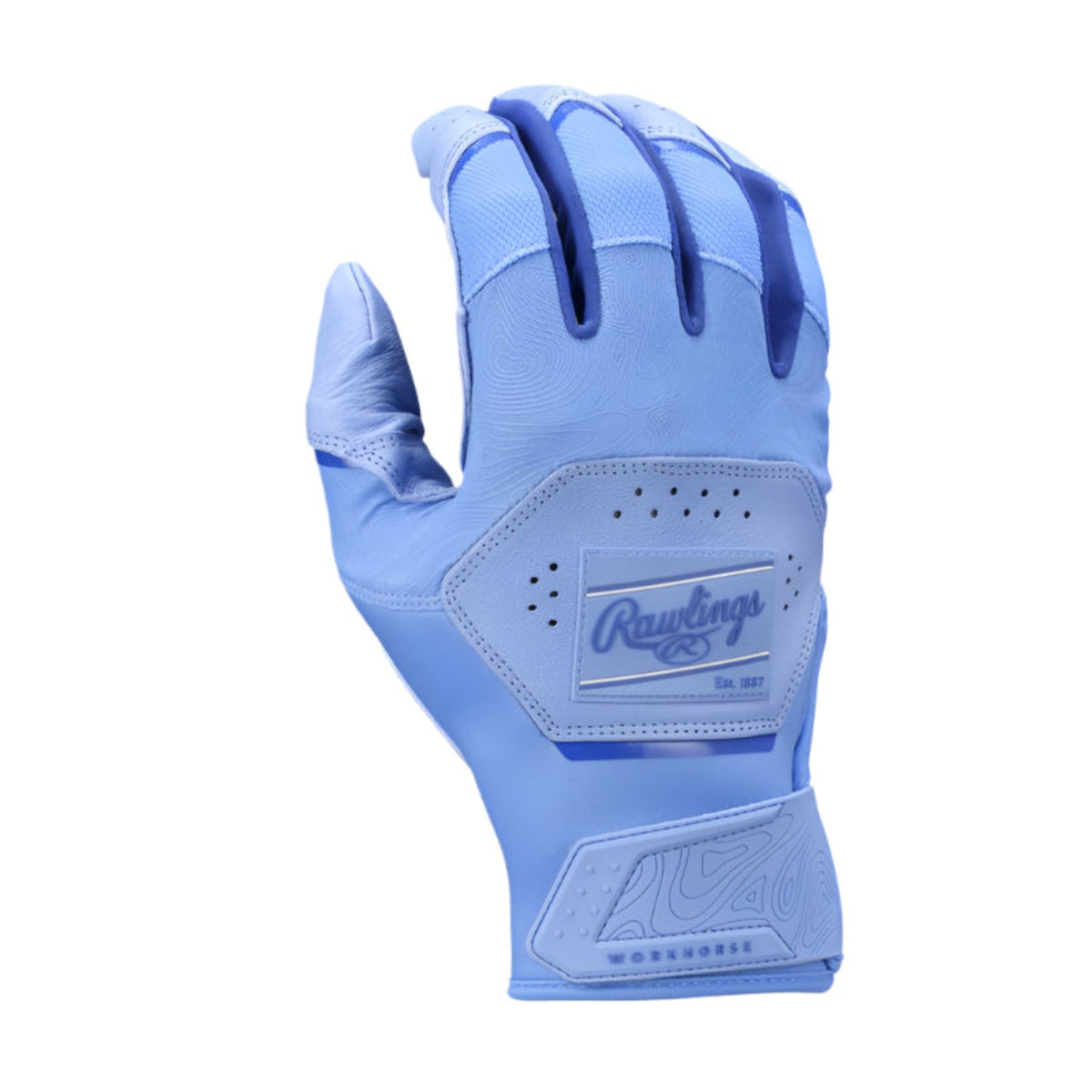 2025 Rawlings Workhorse Adult Baseball Batting Gloves - WH25BG product image 2, provided for visual reference and product