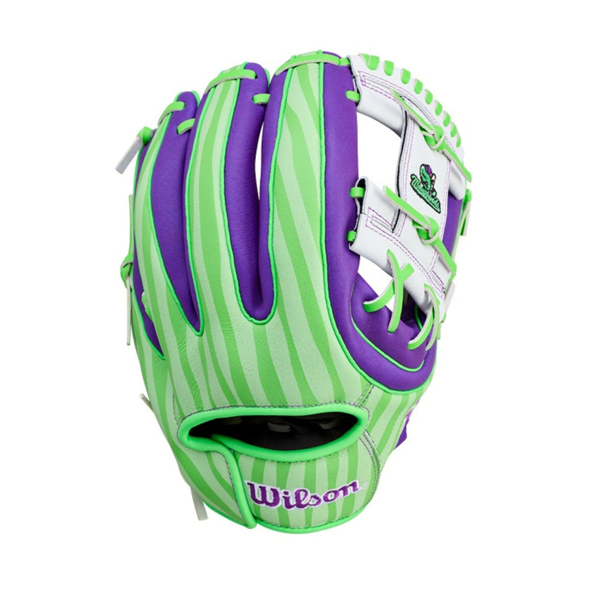 2026 Wilson Backyard Baseball Melonheads A450 11.5" Youth Infield Baseball Glove | H-Web | WBW104213115 product image 1,