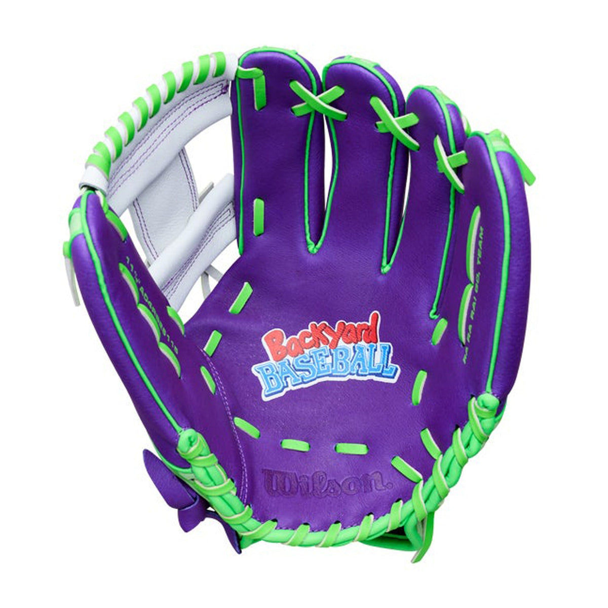 2026 Wilson Backyard Baseball Melonheads A450 11.5" Youth Infield Baseball Glove | H-Web | WBW104213115 product image 2,