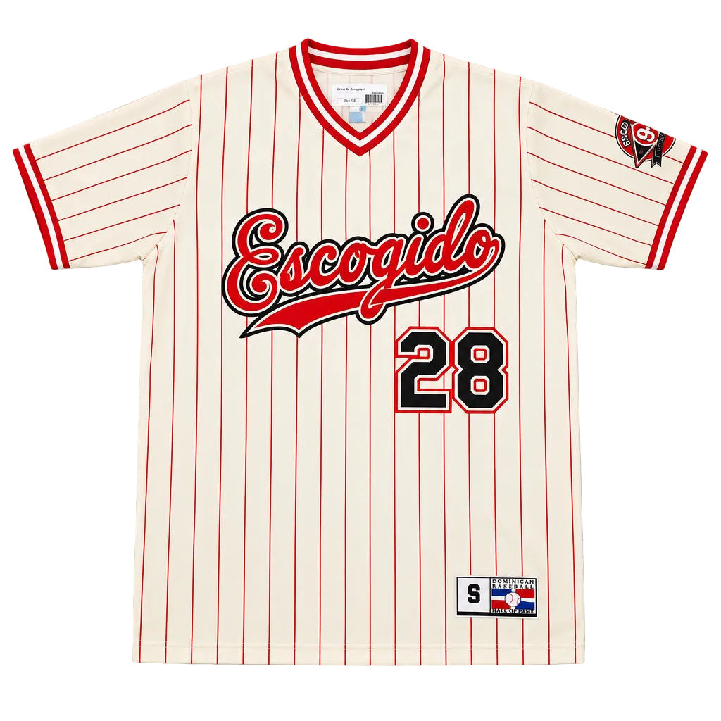 Dominican Hall of Fame - Leones del Escogido - GUERRERO 28 - Cream product image 1, provided for visual reference and