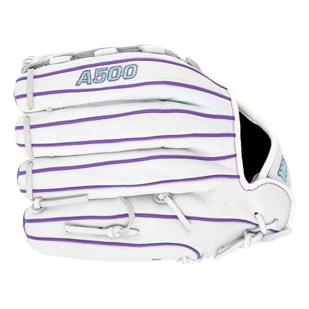 2026 Wilson A500 SIREN 12.5" Outfield Glove product image 2, provided for visual reference and product detail review