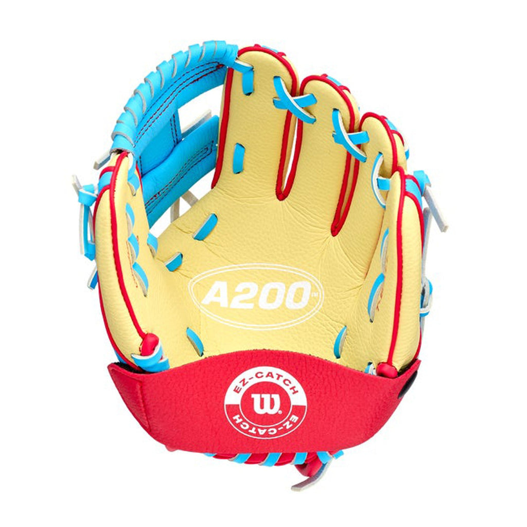 2027 Wilson A200 EZ Catch 9" T-Ball Glove | Youth Baseball Glove | WBG18702RT9 product image 2, provided for visual