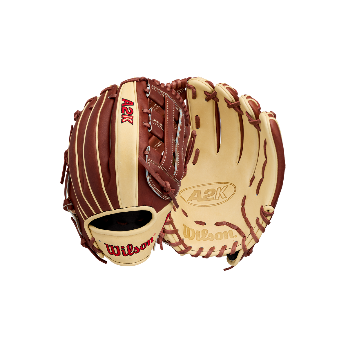 2027 Wilson A2K DW5 12" Infield Baseball Glove | Dual Post Web | WBG07801RT12 product image 4, provided for visual reference