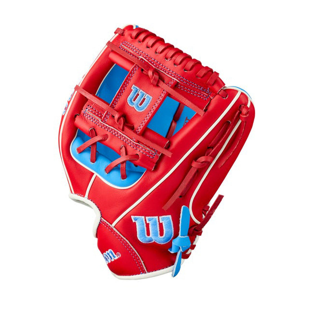 2027 Wilson A500 11" Infield Youth Baseball Glove | Open Dual Post Web | WBG08501RT11 product image 3, provided for visual