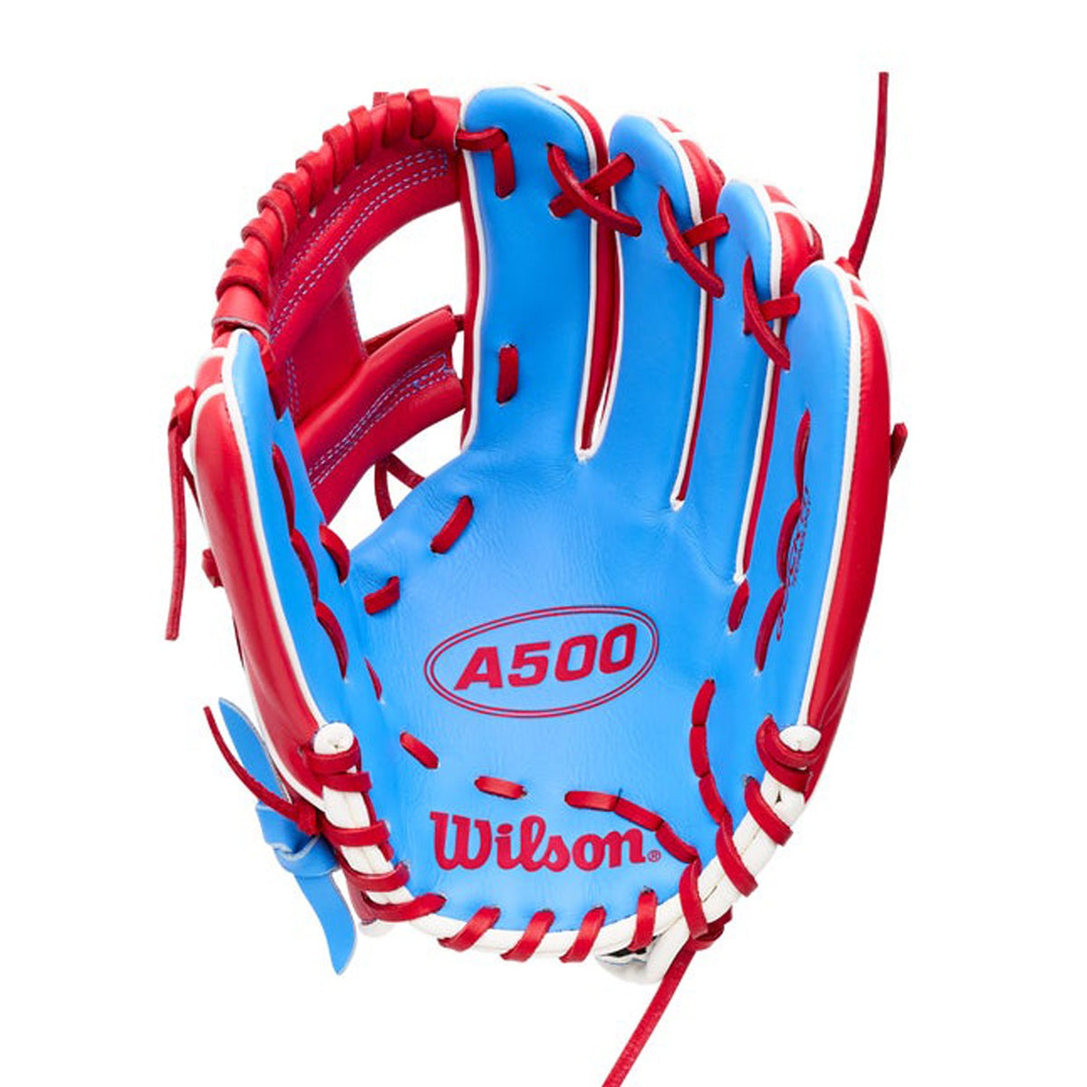 2027 Wilson A500 11" Infield Youth Baseball Glove | Open Dual Post Web | WBG08501RT11 product image 2, provided for visual