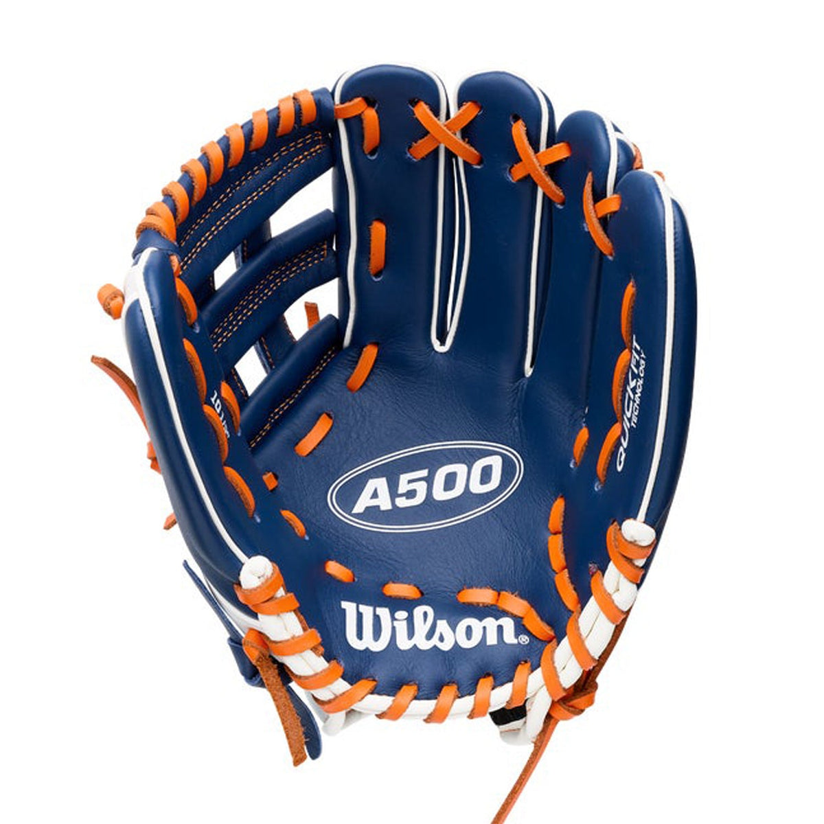 2027 Wilson A500 10.5" Youth Infield Baseball Glove | Open Dual Post Web | WBG08401RT105 product image 2, provided for