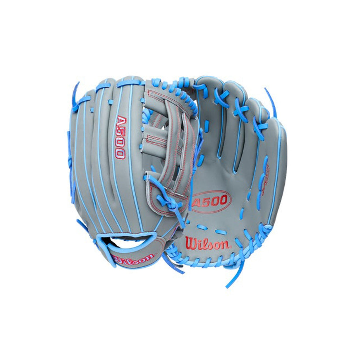 2027 Wilson A500 12" Youth Utility Baseball Glove | Open Dual Post Web | WBG0870+ product image 4, provided for visual
