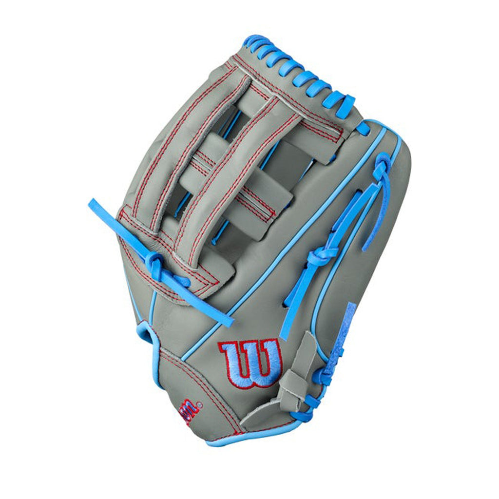 2027 Wilson A500 12" Youth Utility Baseball Glove | Open Dual Post Web | WBG0870+ product image 3, provided for visual