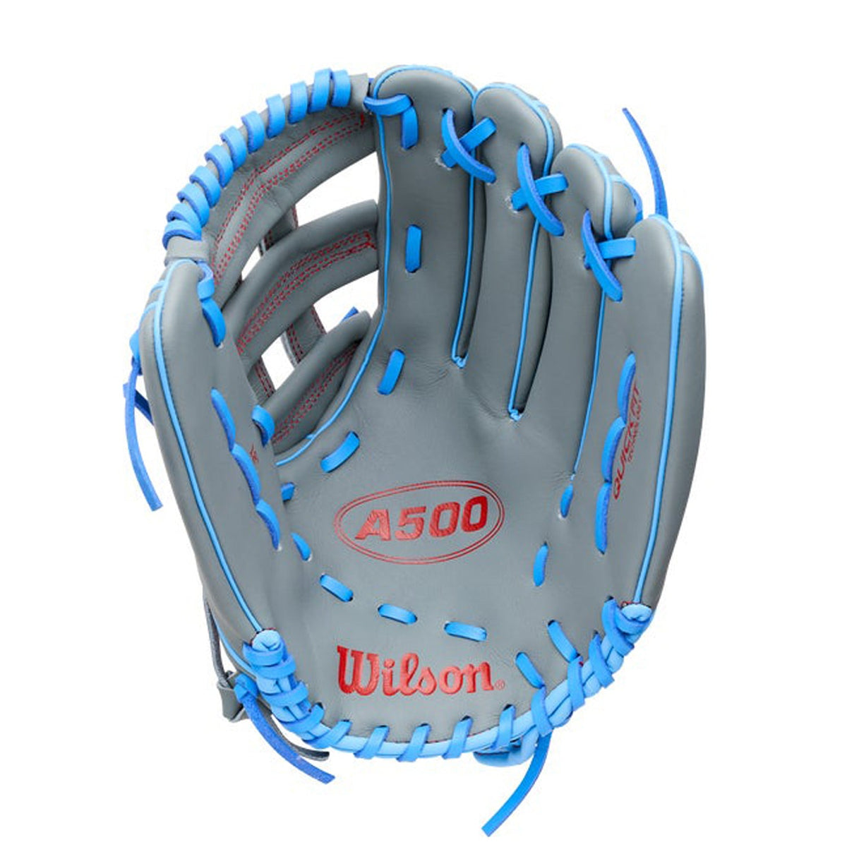 2027 Wilson A500 12" Youth Utility Baseball Glove | Open Dual Post Web | WBG0870+ product image 2, provided for visual