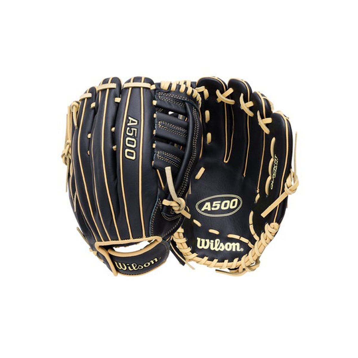 2027 Wilson A500 12.5" Youth Outfield Baseball Glove | Open H-Web | WBG0880+ product image 4, provided for visual reference