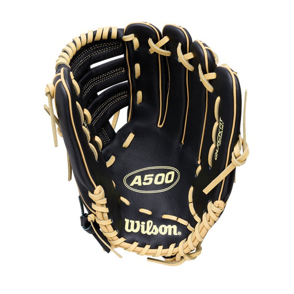 2027 Wilson A500 12.5" Youth Outfield Baseball Glove | Open H-Web | WBG0880+ product image 2, provided for visual reference
