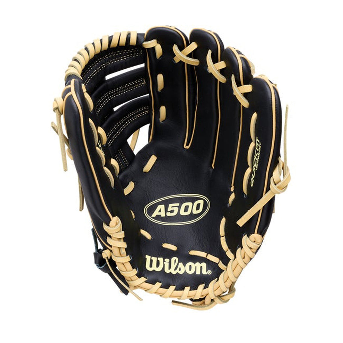 2027 Wilson A500 12.5" Youth Outfield Baseball Glove | Open H-Web | WBG0880+ product image 2, provided for visual reference