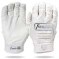 Franklin USA Women Softball CFX FP Batting Glove - White/Chrome product image 1, provided for visual reference and product
