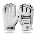 Franklin USA Women Softball CFX FP Batting Glove - White/Black product image 1, provided for visual reference and product