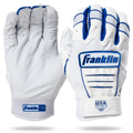 Franklin USA Women Softball CFX FP Batting Glove - White/Royal product image 1, provided for visual reference and product