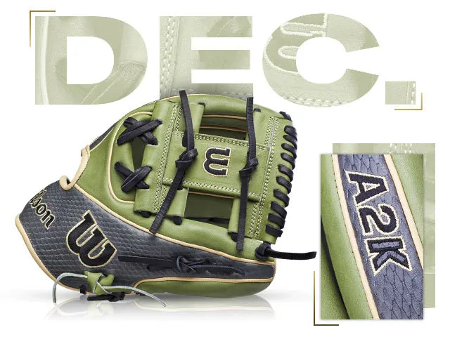 Wilson A2K GOTM DEC 2022 Gray Green product image 1, provided for visual reference and product detail review