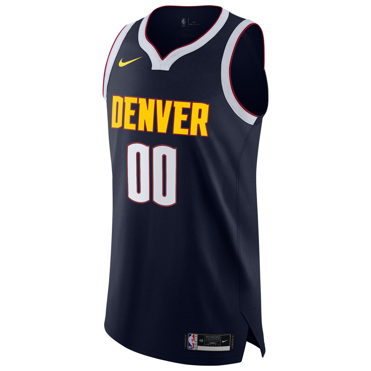 Denver Nuggets Nike Navy 2020/21 Authentic Custom Jersey - Icon Edition for Men product image 3, provided for visual