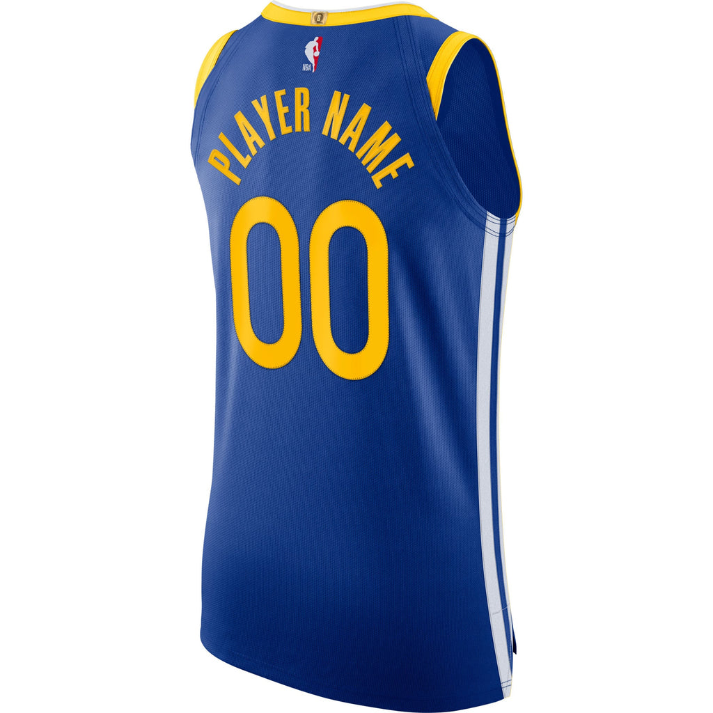 Golden State Warriors Nike Blue 2020/21 Authentic Custom Jersey - Icon Edition for Men product image 4, provided for visual