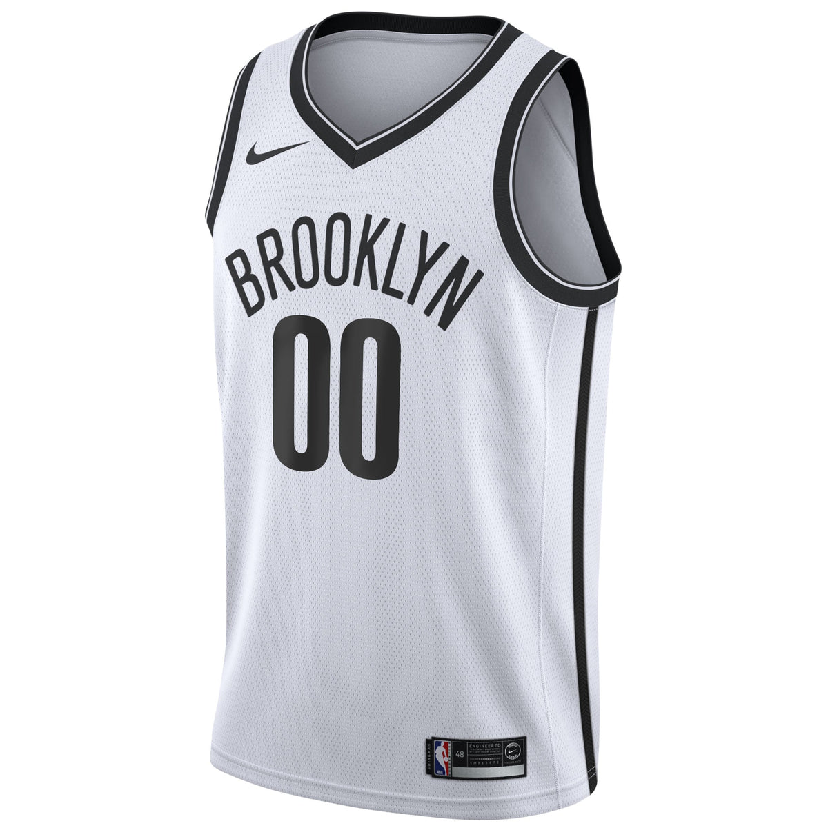 Brooklyn Nets Nike White 2020/21 Swingman Custom Jersey - Association Edition for Men product image 3, provided for visual