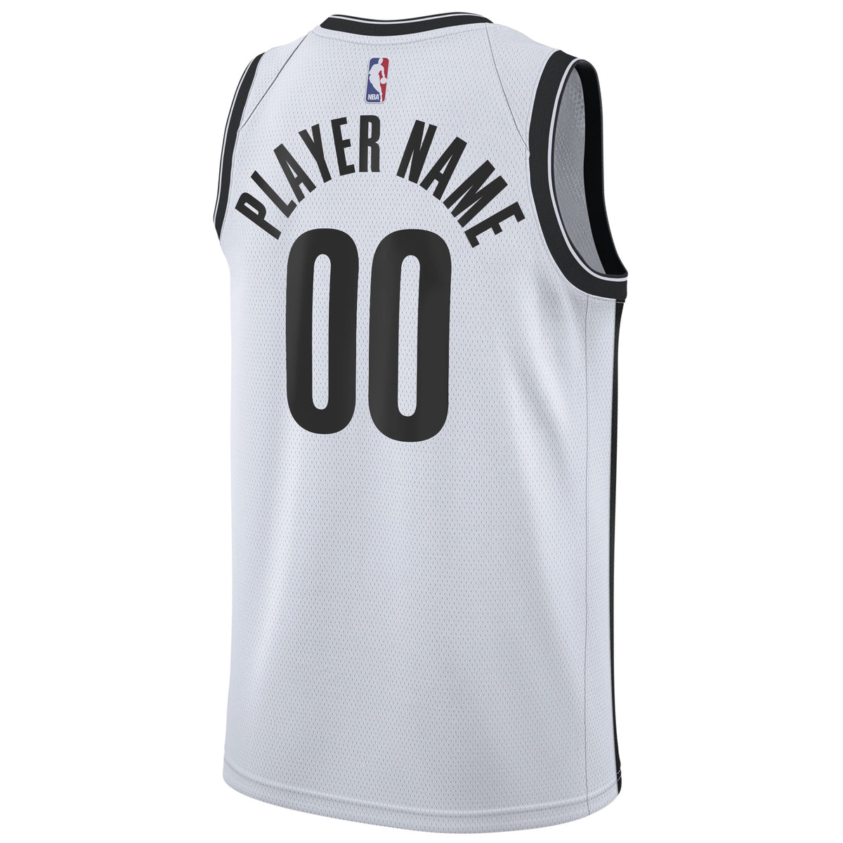 Brooklyn Nets Nike White 2020/21 Swingman Custom Jersey - Association Edition for Men product image 4, provided for visual