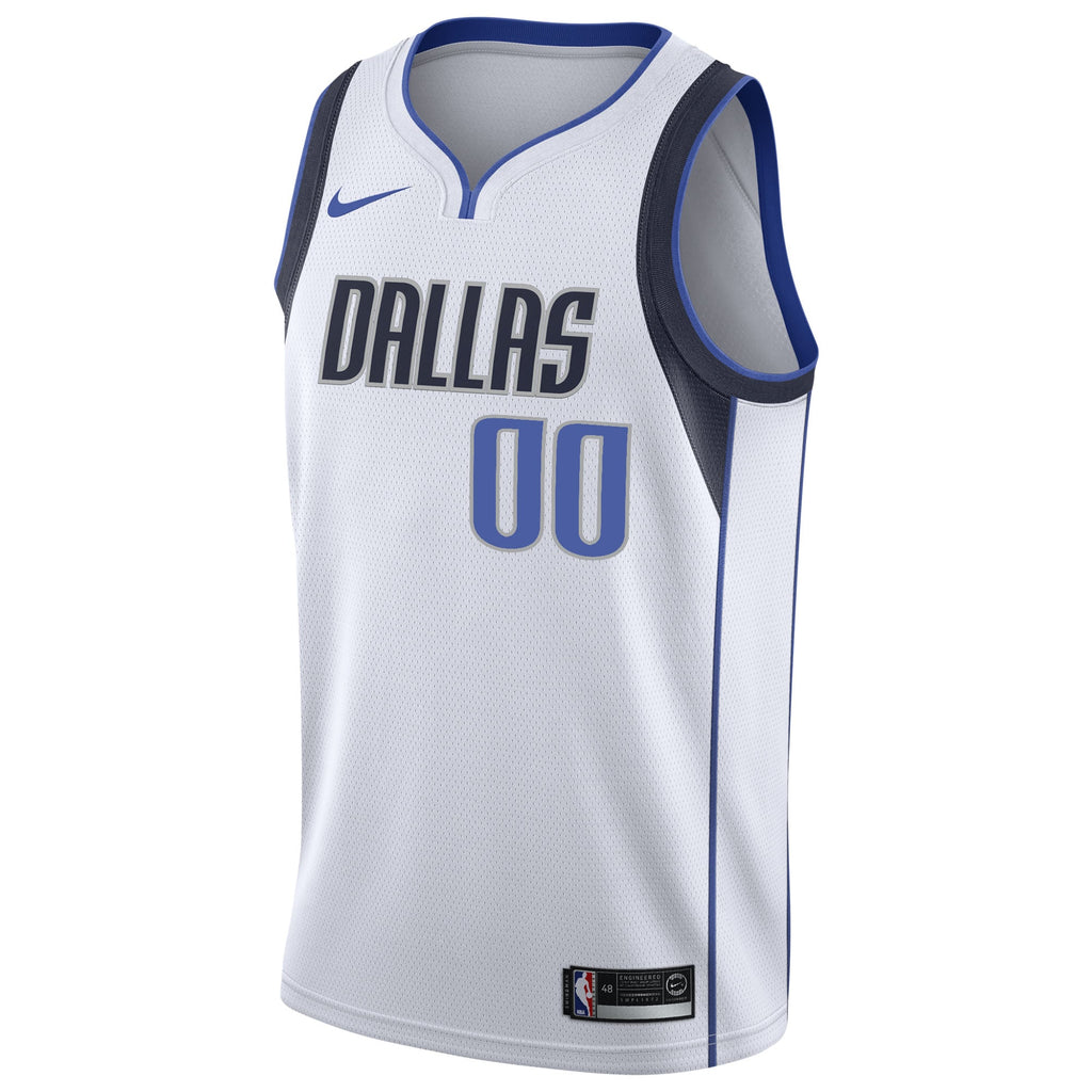 Dallas Mavericks Nike White 2020/21 Swingman Custom Jersey - Association Edition for Men product image 3, provided for