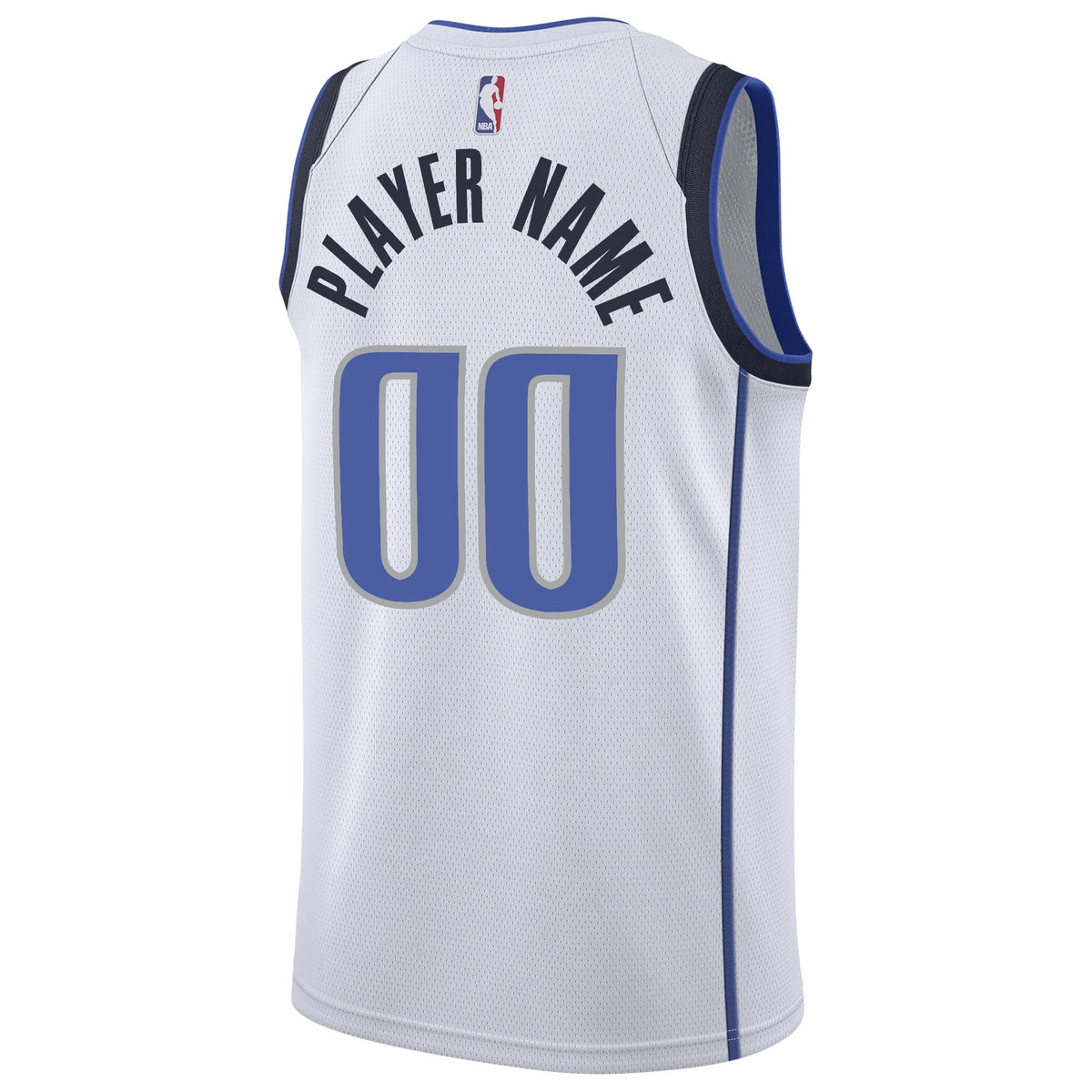 Dallas Mavericks Nike White 2020/21 Swingman Custom Jersey - Association Edition for Men product image 4, provided for