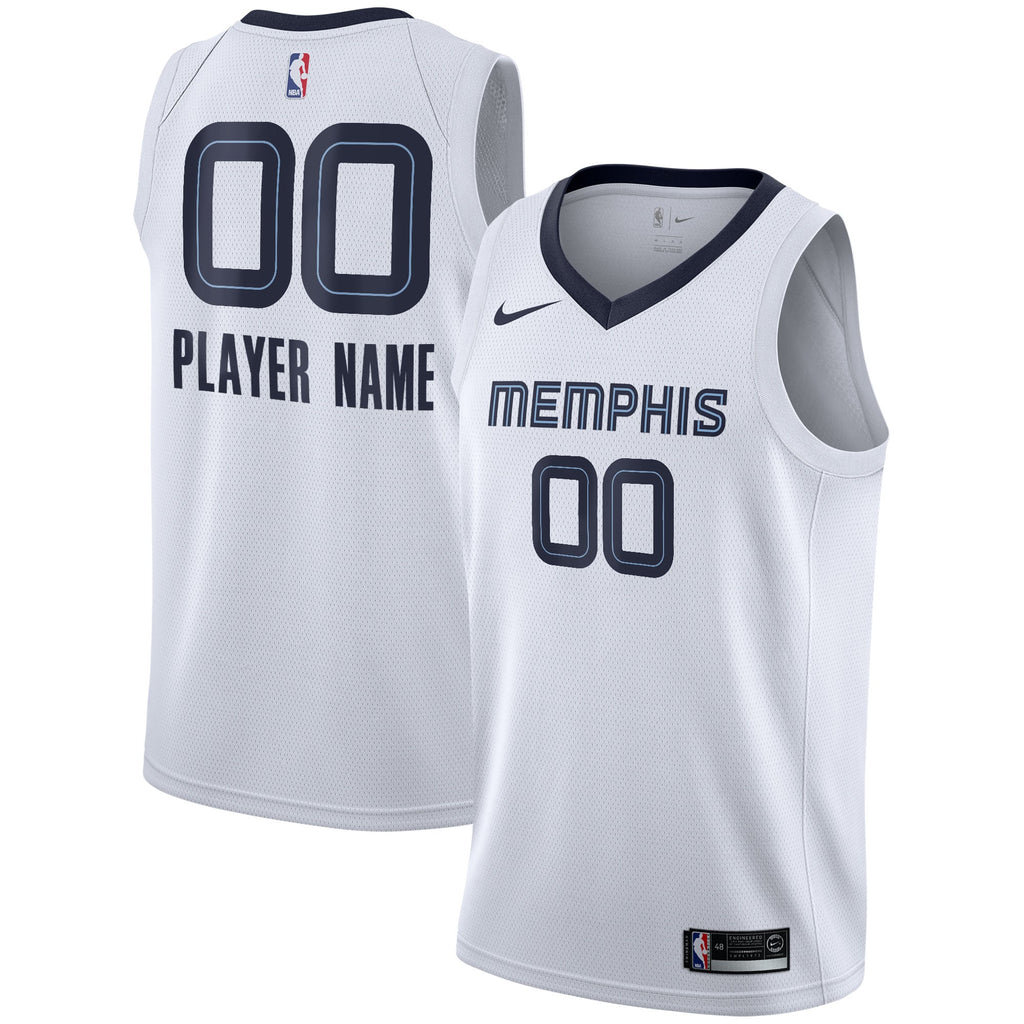 Memphis Grizzlies Nike White 2020/21 Swingman Custom Jersey - Association Edition for Men product image 2, provided for
