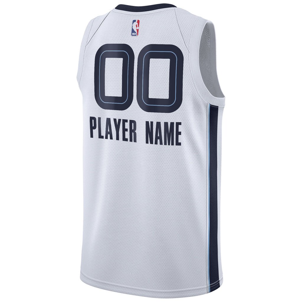 Memphis Grizzlies Nike White 2020/21 Swingman Custom Jersey - Association Edition for Men product image 4, provided for