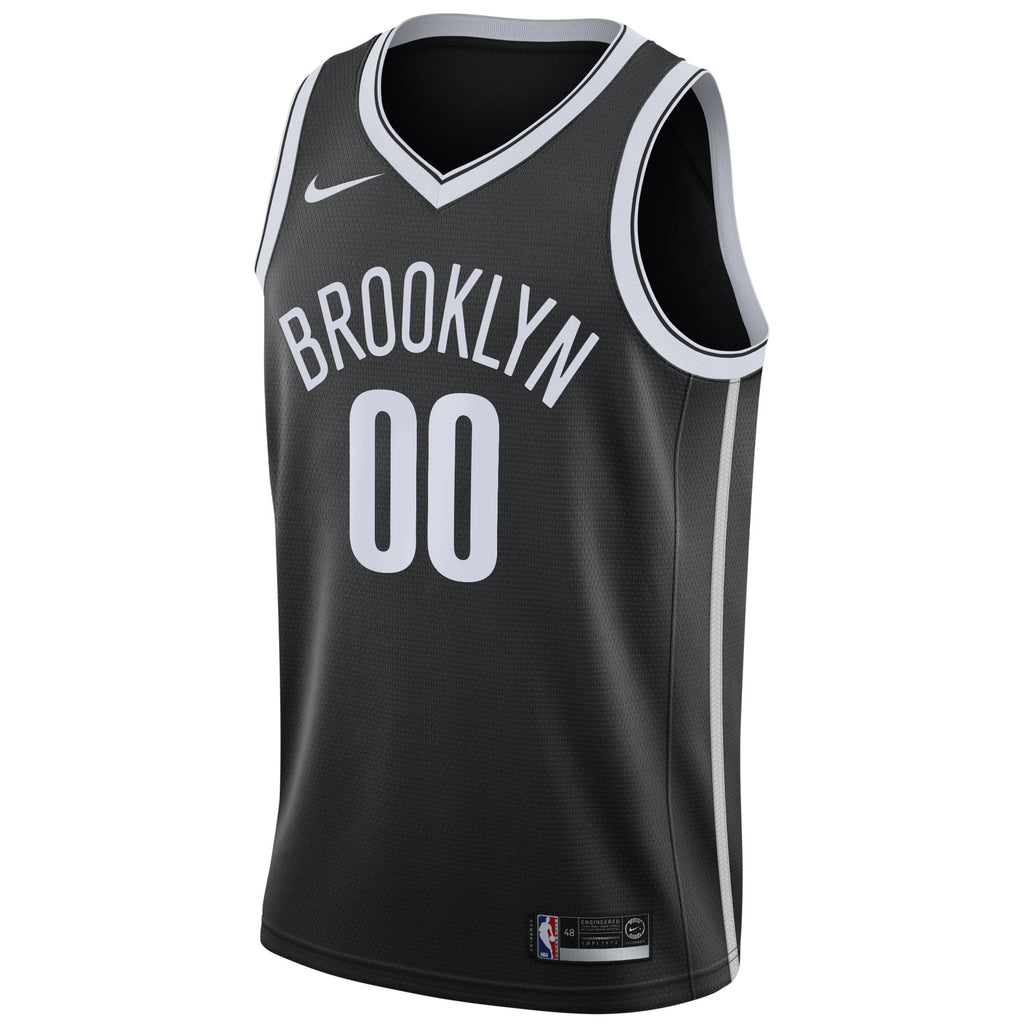 Brooklyn Nets Nike Black 2020/21 Swingman Custom Jersey - Icon Edition for Men product image 3, provided for visual