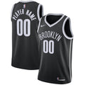 Brooklyn Nets Nike Black 2020/21 Swingman Custom Jersey - Icon Edition for Men product image 1, provided for visual