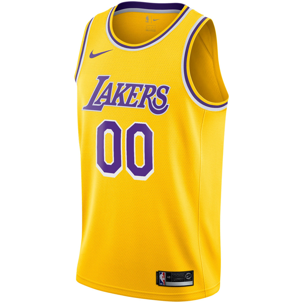 Los Angeles Lakers Nike Gold 2020/21 Swingman Custom Jersey - Icon Edition for Men product image 3, provided for visual