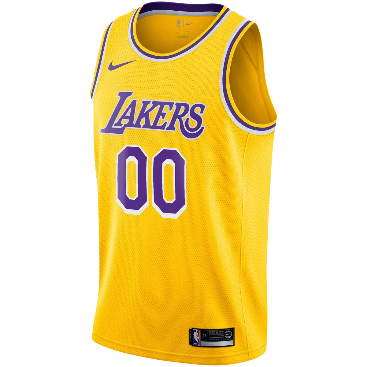 Los Angeles Lakers Nike Gold 2020/21 Swingman Custom Jersey - Icon Edition for Men product image 3, provided for visual
