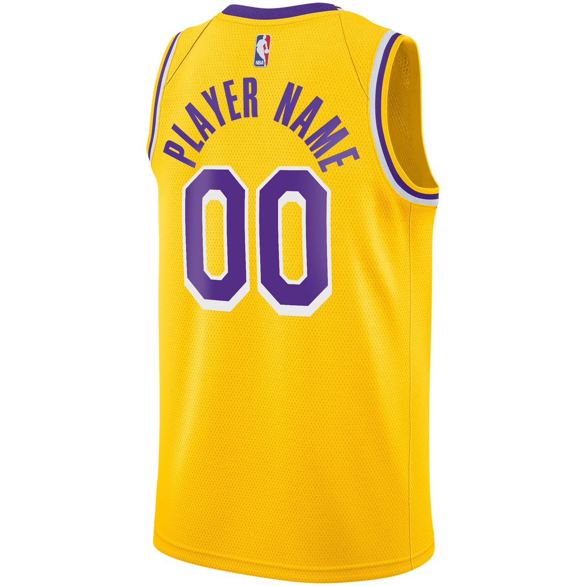 Los Angeles Lakers Nike Gold 2020/21 Swingman Custom Jersey - Icon Edition for Men product image 4, provided for visual
