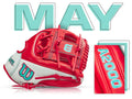 Wilson A2000 GOTM MAY 2023 Red Teal product image 1, provided for visual reference and product detail review