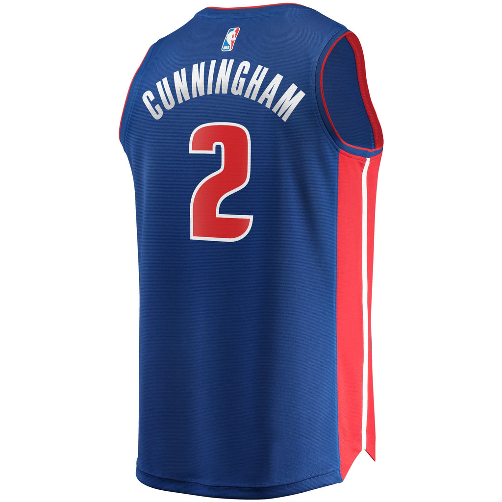 Youth Detroit Pistons Cade Cunningham Fanatics Blue 2021/22 Fast Break Replica Jersey - Icon Edition product image 4,