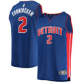Youth Detroit Pistons Cade Cunningham Fanatics Blue 2021/22 Fast Break Replica Jersey - Icon Edition product image 1,
