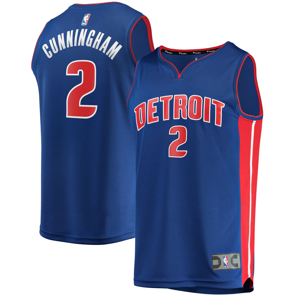 Youth Detroit Pistons Cade Cunningham Fanatics Blue 2021/22 Fast Break Replica Jersey - Icon Edition product image 1,