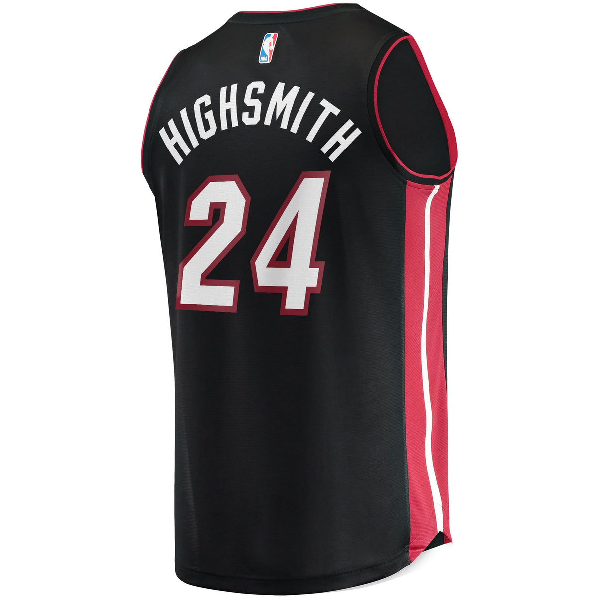 Miami Heat Haywood Highsmith Fanatics Black 2021/22 Fast Break Replica Jersey - Icon Edition for Men product image 4,