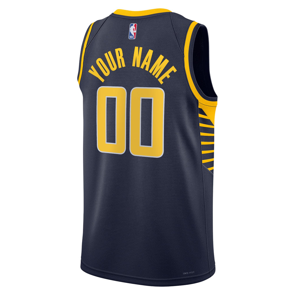 Unisex Indiana Pacers Nike Navy 2022/23 Swingman Custom Jersey - Icon Edition product image 4, provided for visual reference