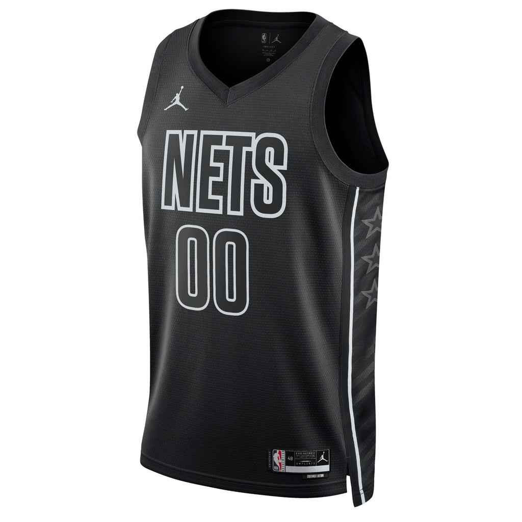 Unisex Brooklyn Nets Jordan Brand Black 2022/23 Swingman Custom Jersey - Statement Edition product image 3, provided for