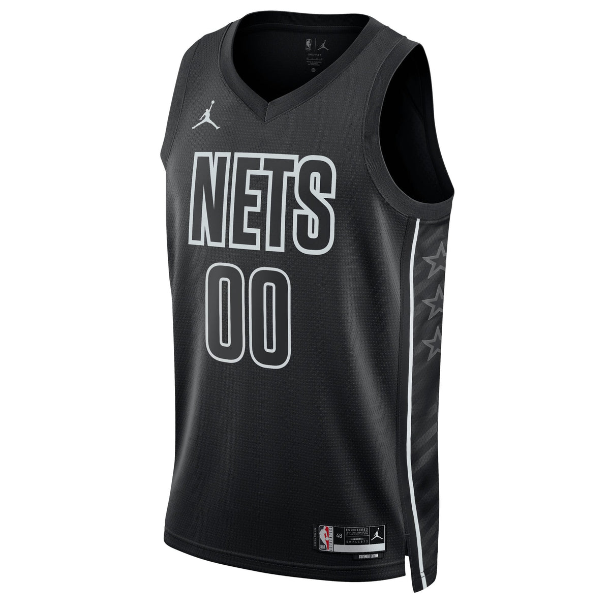 Unisex Brooklyn Nets Jordan Brand Black 2022/23 Swingman Custom Jersey - Statement Edition product image 3, provided for