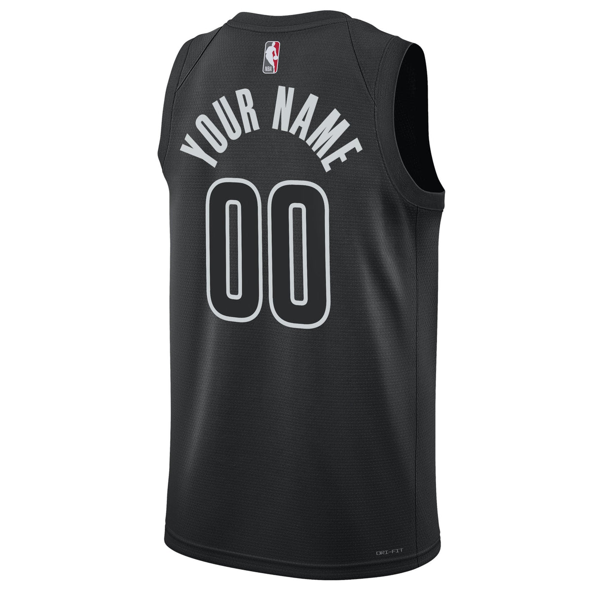 Unisex Brooklyn Nets Jordan Brand Black 2022/23 Swingman Custom Jersey - Statement Edition product image 4, provided for