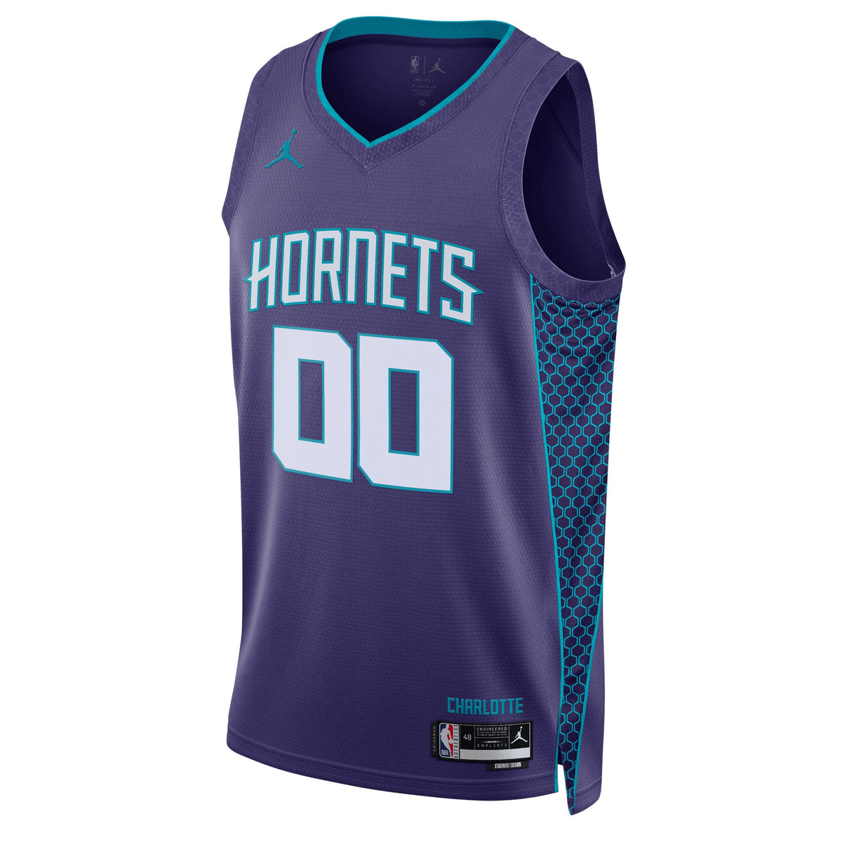 Unisex Charlotte Hornets Jordan Brand Teal 2022/23 Swingman Custom Jersey - Statement Edition product image 3, provided for