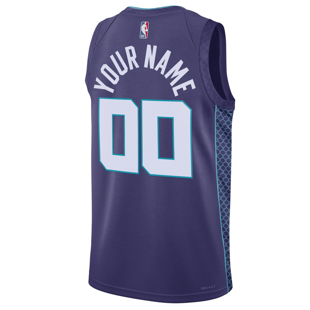 Unisex Charlotte Hornets Jordan Brand Teal 2022/23 Swingman Custom Jersey - Statement Edition product image 4, provided for