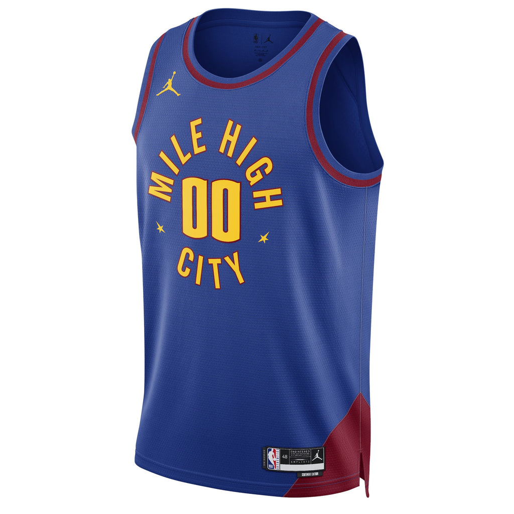 Unisex Denver Nuggets Jordan Brand Blue 2022/23 Swingman Custom Jersey - Statement Edition product image 3, provided for