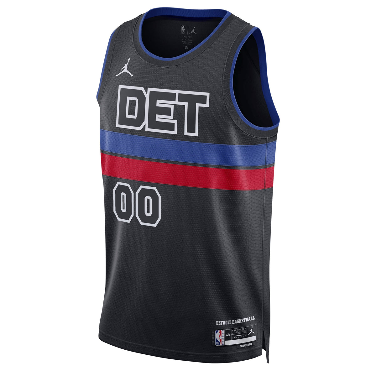 Unisex Detroit Pistons Jordan Brand Blue 2022/23 Swingman Custom Jersey - Statement Edition product image 3, provided for