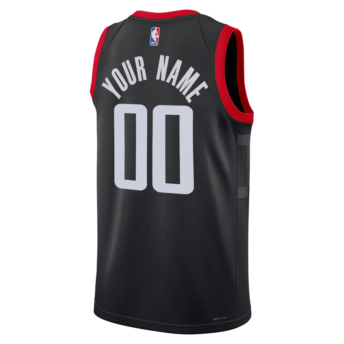 Unisex Houston Rockets Jordan Brand Black 2022/23 Swingman Custom Jersey - Statement Edition product image 4, provided for