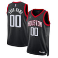 Unisex Houston Rockets Jordan Brand Black 2022/23 Swingman Custom Jersey - Statement Edition product image 1, provided for