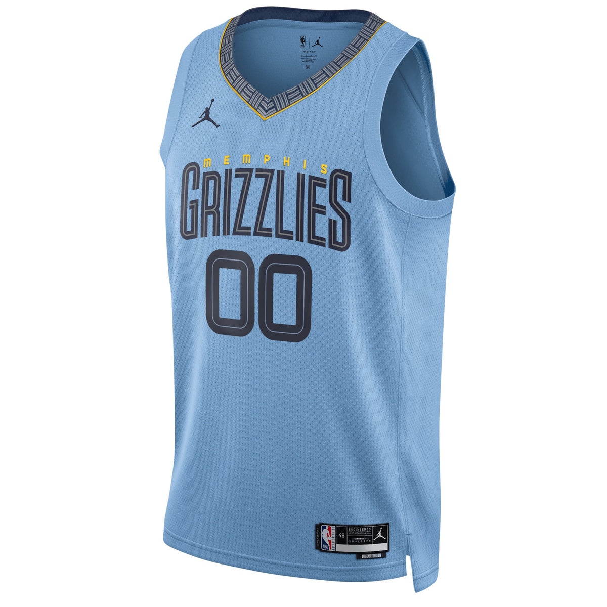 Unisex Memphis Grizzlies Jordan Brand Blue 2022/23 Swingman Custom Jersey - Statement Edition product image 3, provided for