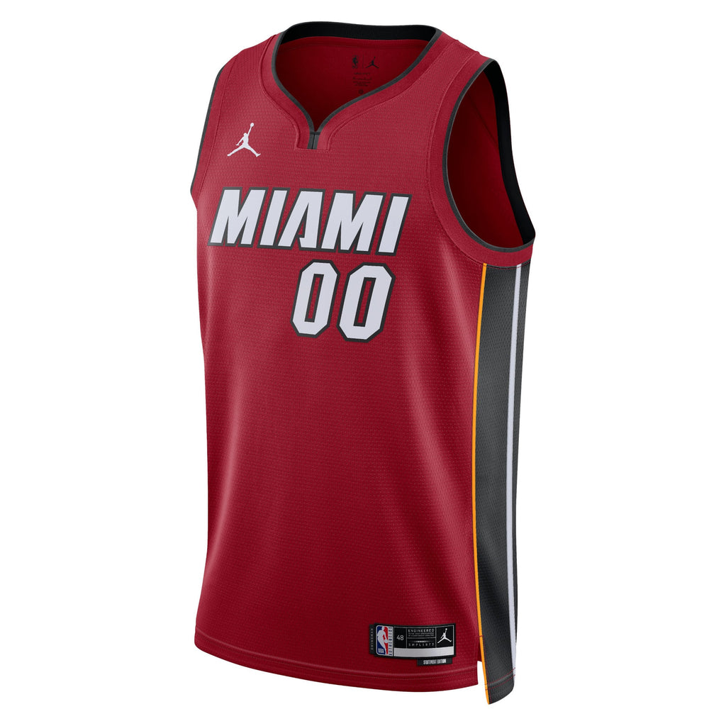 Unisex Miami Heat Jordan Brand Red 2022/23 Swingman Custom Jersey - Statement Edition product image 3, provided for visual